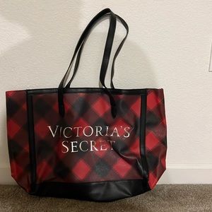 Victorious Secret Plaid Tote